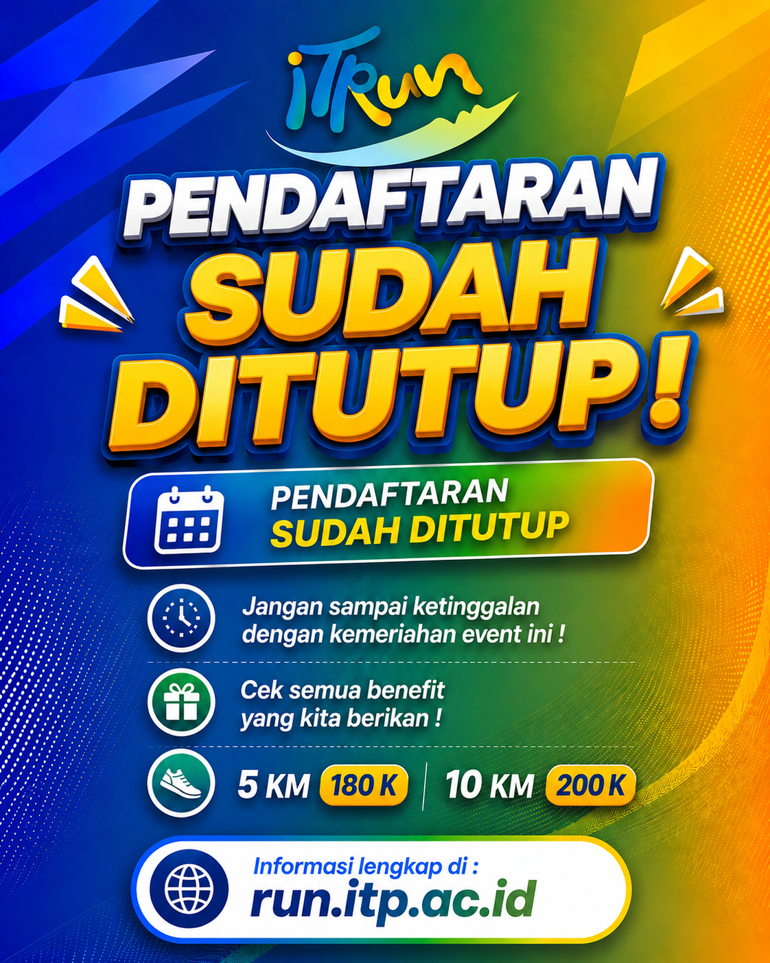 Pendaftaran Ditutup